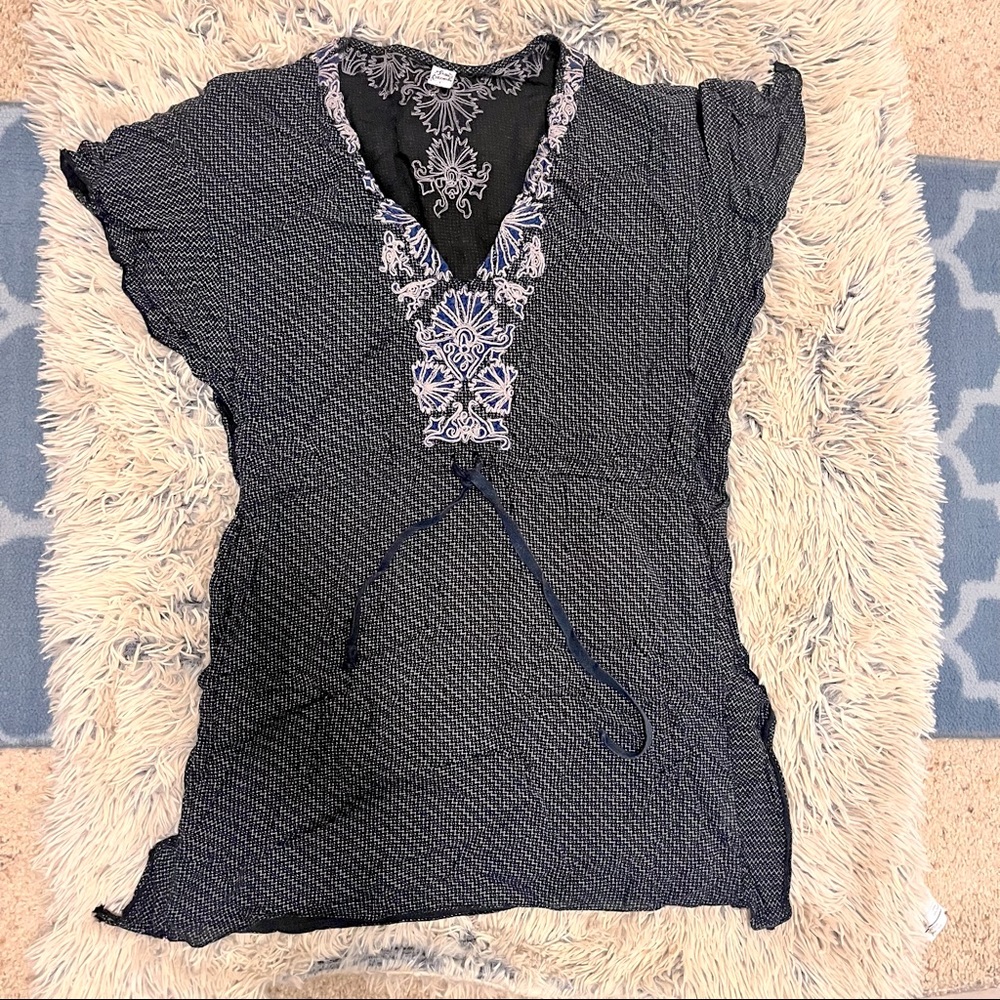 Free People Small Dark Blue cover up
